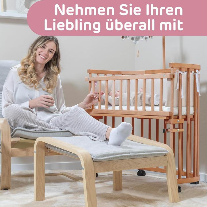 Actual product image Babybay Co-sleeper Maxi Comfort Plus - White lacquered