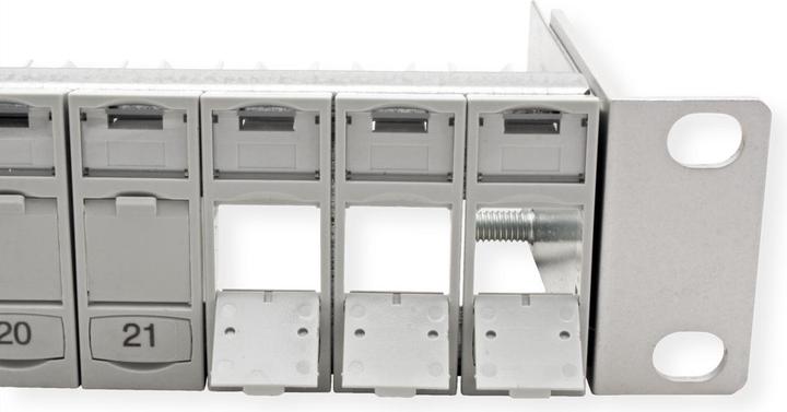 Produktbild Metz Connect BTR E-DAT Modultraeger 24tlg 1HE lgr Modultraeger f. 24 einzelgeschirmte Module lichtgrau