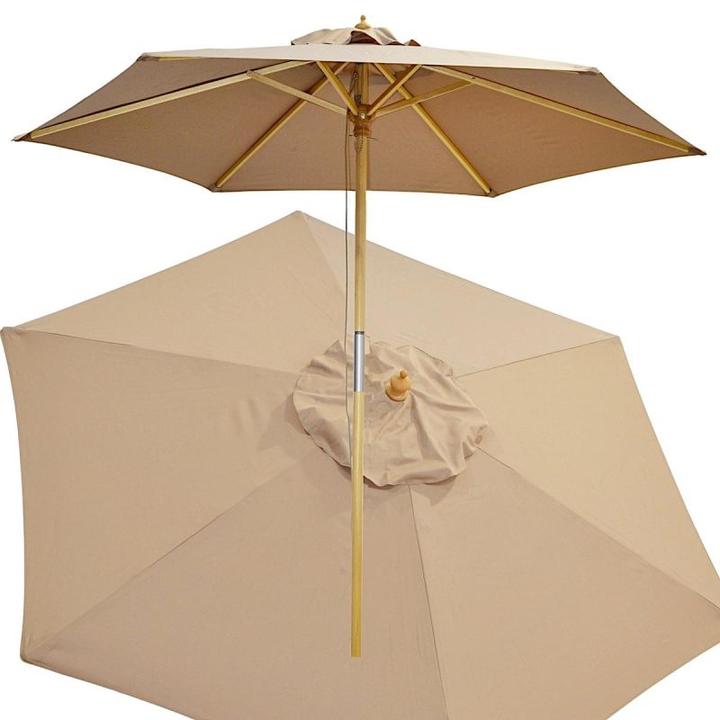 Immagine prodotto ProGarden Parasol Ogrodowy Drewniany 250cm Składany Piaskowy