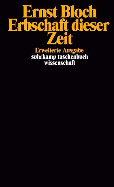 Produktbild Gesamtausgabe in 16 Bänden - Werkausgabe 04. Erbschaft dieser Zeit (Deutsch, Ernst Bloch, 1985)