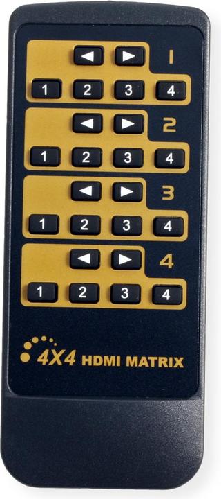 Actual product image Value HDMI 4x4 matrix switch, 4K60Hz