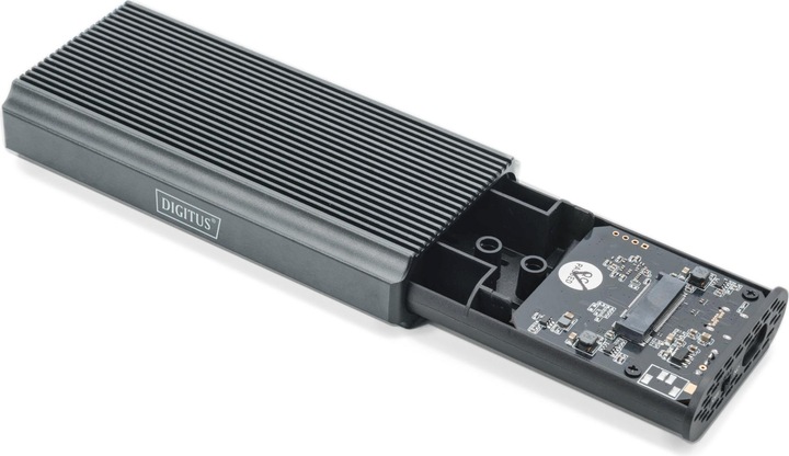 Produktbild Digitus USB M.2 Festplattengehäuse, SDD, extern, NVMe, 40Gbps, USB 4.0, Aluminium, toolfree (M.2)
