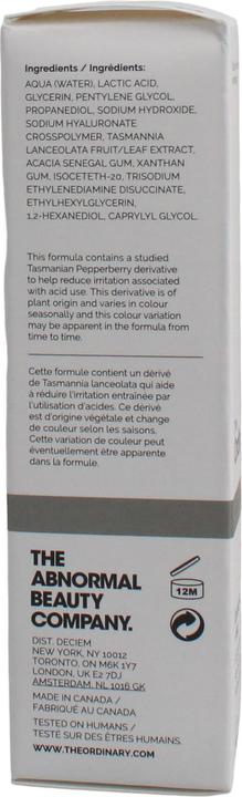 Produktbild The Ordinary Lactic Acid 10% + HA 2% (30 ml)