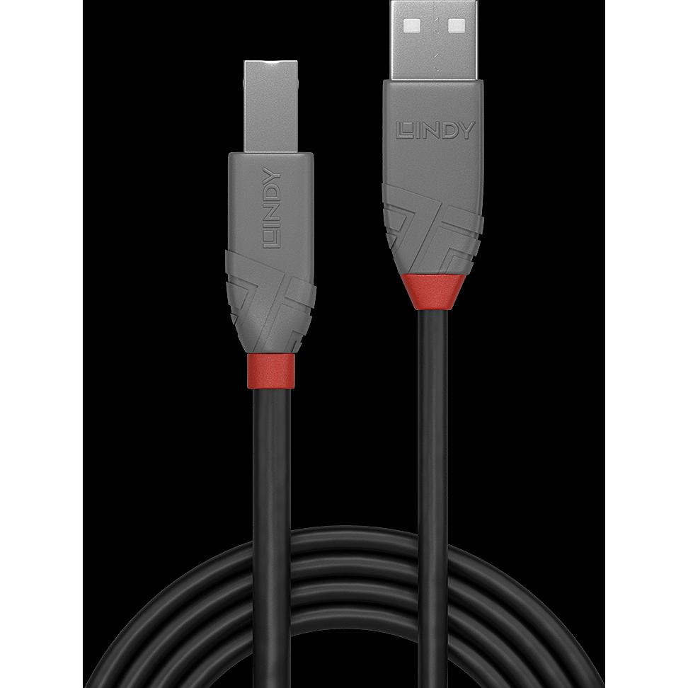 Thumbnail - Lindy USB A—Usb B (5 m, USB 2.0), USB Kabel