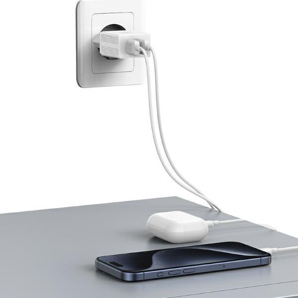 Produktbild Usams Ład. siec. 18W Lightning2.1A 2.1A 1m Fast Charging biały/white HC series (CC090) (18 W)
