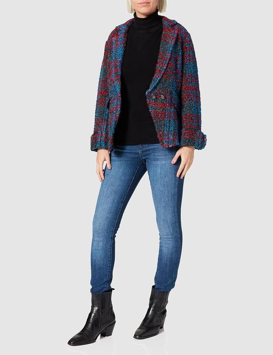 Actual product image Taifun Light blazer jacket with drawstring, roll-up sleeves, long sleeves, lined, solid (40)