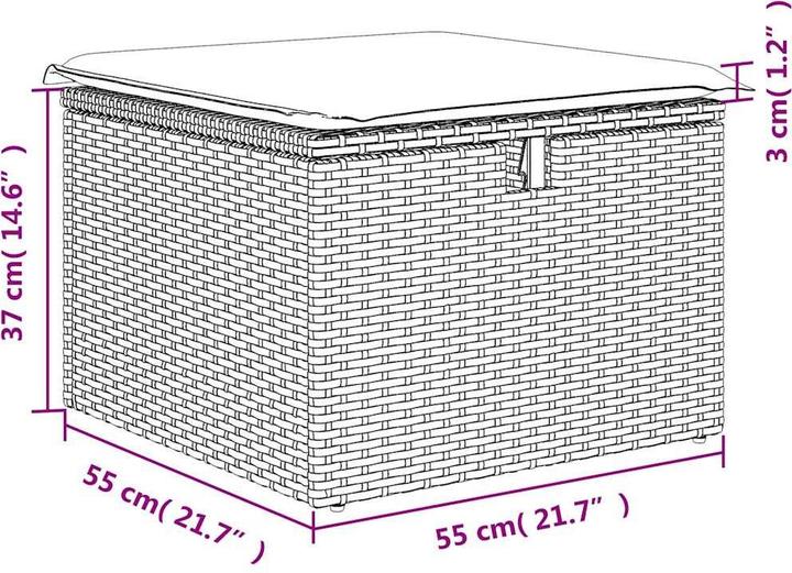 Produktbild vidaXL Garten Sofagarnitur