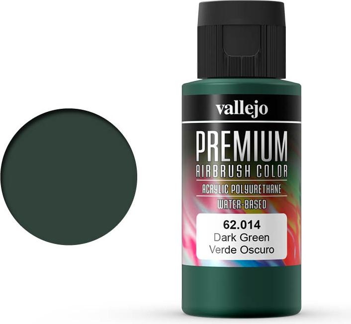Productafbeelding Vallejo Premium Airbrush kleuren (Donkergroen, 60 ml)