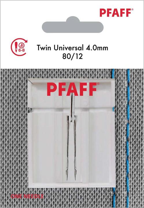Actual product image Pfaff PF twin needle 4.0MM 80/12 1PK