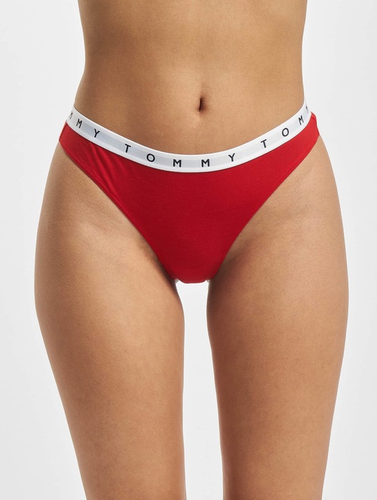 Produktbild Tommy Hilfiger Damen 3P Thong 521 Tangahöschen, Deep Crimson/Pink Amour/Deep Blue, S (S, 3er Pack)