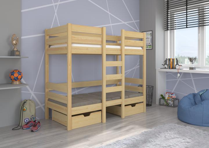 Produktbild ADRK Furniture Etagenbett mit BART 200x90 Matratzen (200 x 90 cm)