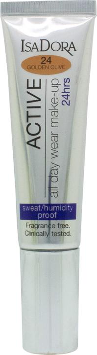 Isadora Active 24H 24 Golden Olive Foundation 35ml für Frauen (24 Golden Olive)