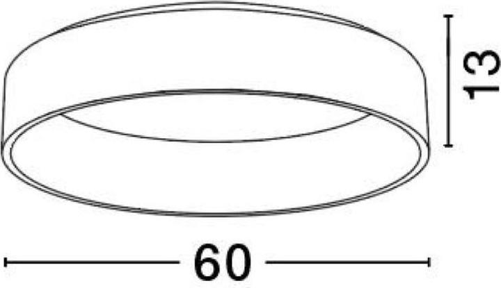 Actual product image Nova Luce Rando LED ceiling light 4000 K (2700 lm)