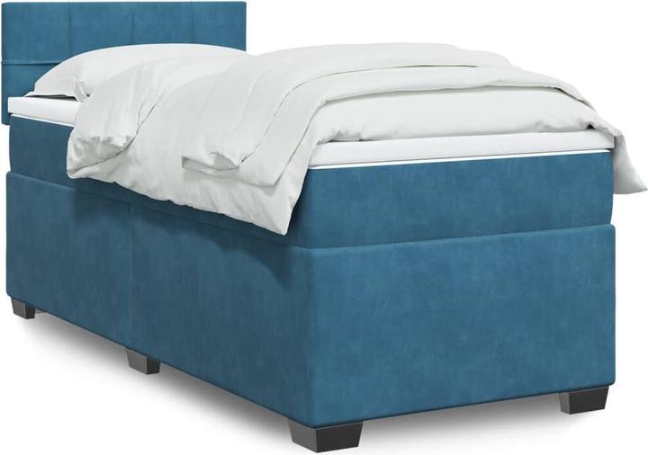 Produktbild VidaXL Bo x springbett mit Matratze 100 x 200 cm Samt (100 x 200 cm)