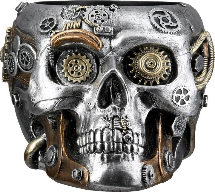 Immagine prodotto Gilde Übertopf Totenschädel Steampunk Skull planter (17.50 cm)