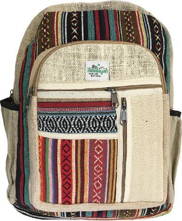 Produktbild Bekos Grosser Rucksack aus Hanffaser Zipper (30 l)