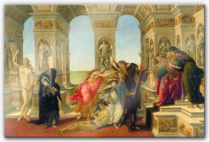 Immagine prodotto Trenddeko Botticelli - La Calunnia di Apelle (60 x 40 cm)
