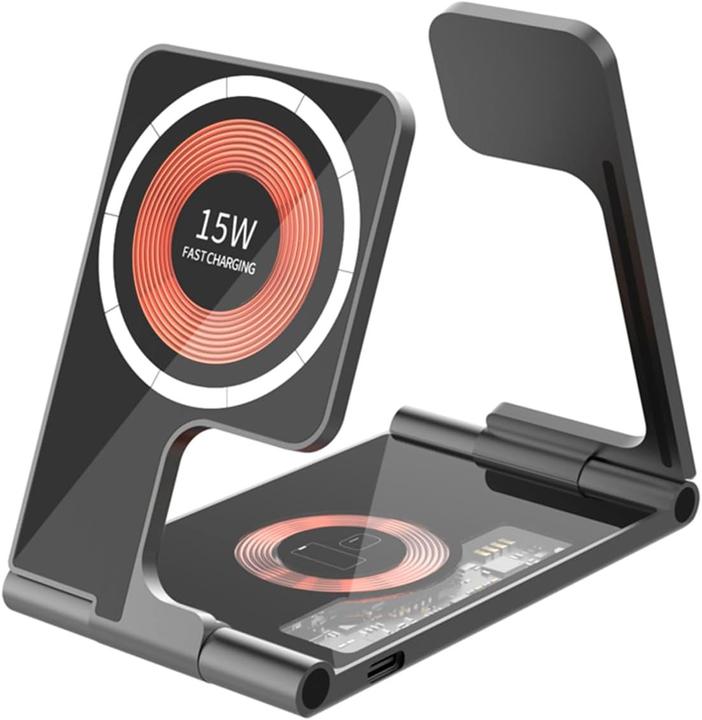 Produktbild Goki Stazione di Ricarica Pieghevole 5 in 1 con MagSafe e Caricatore per Apple Watch (15 W)