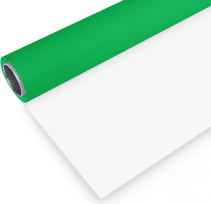 Immagine prodotto Bresser Vinyl Achtergrondrol voor Studiofotografie - 2x4M - Groen/Wit (200 cm)
