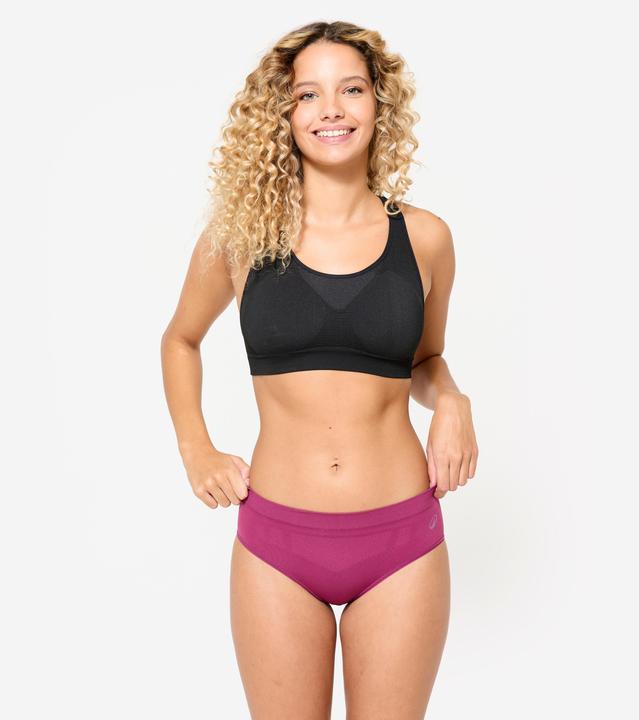 Image du produit Kalenji Lot de 3 culottes sans coutures Femme, Violet/Blanc/Bleu (XS)