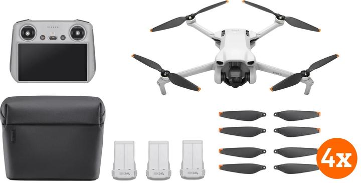 Image du produit DJI Mini 3 avec contrôleur RC et Fly More Combo (38 min, 248 g, 48 Mpx)