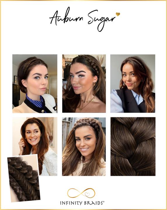 Produktbild Infinity Braids Regulärer Zopf Lizzy Auburn Sugar