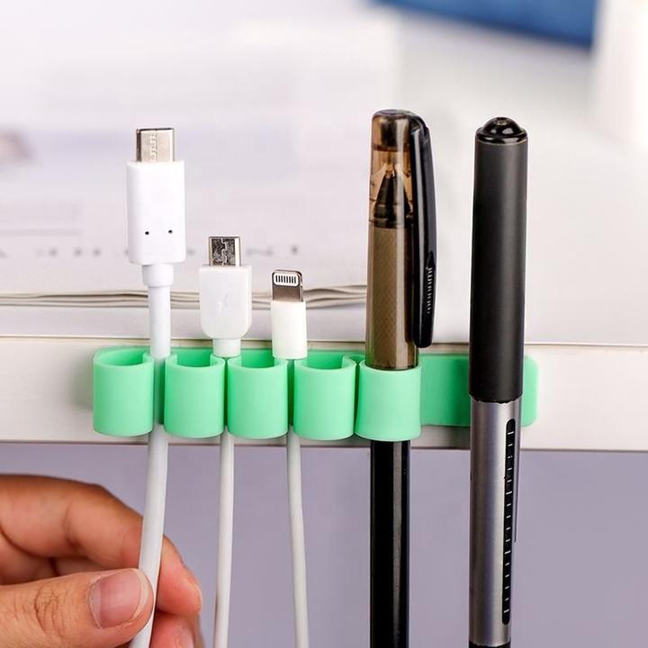 Actual product image Hurtel Silicone office organiser - green