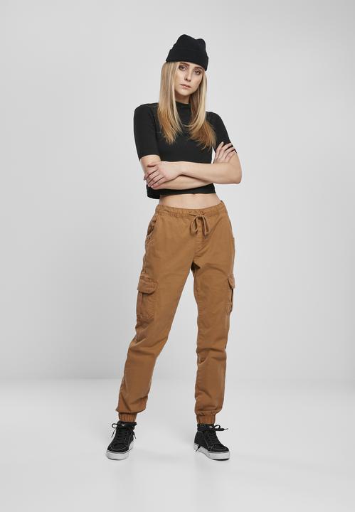 Actual product image Urban Classics Ladies High Waist Cargo Jogging Pants (5XL)