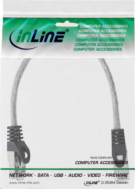 Actual product image InLine Patch cable (SF/UTP, CAT5e, 0.30 m)