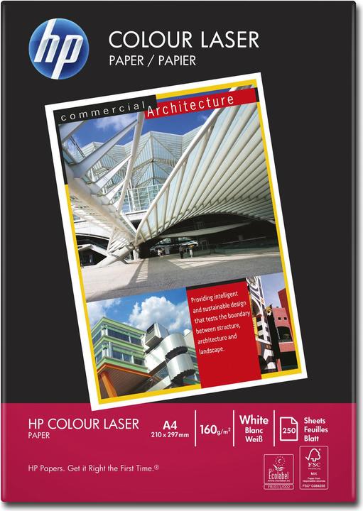 Productafbeelding HP Hewlett-Packard kleurenlaserpapier (160 g/m², 250 x, A4)