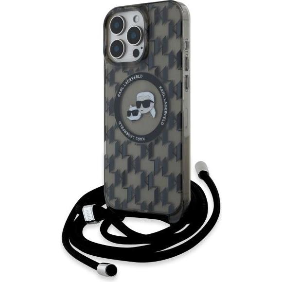 Thumbnail - Karl Lagerfeld KLHMP16LHCKCKLCK iPhone 16 Pro 6.3" czarny/black hardcase IML Crossbody Monogram K (Apple iPhone 16 Pro),...