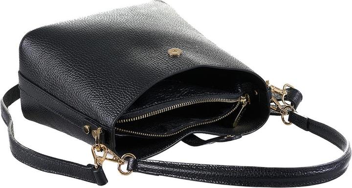 Actual product image Pierre Cardin **Damen Umhängetasche Made In Italy - Modell Valeria Elite - 100% Leder** - 22.0 X 19.5 X 10.5 Cm