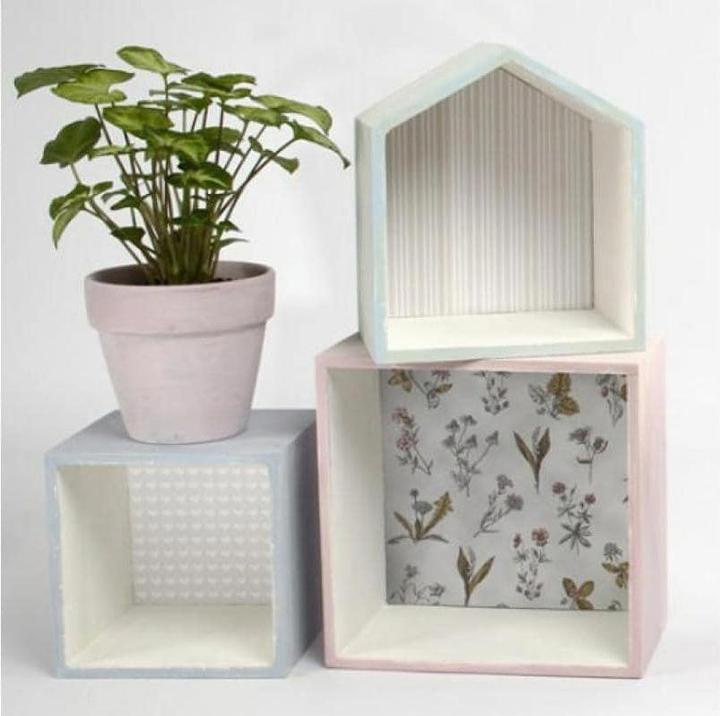 Produktbild Creativ Company Holzksten-Set Quadrat (12.50 cm, 11.37 l, 3x)