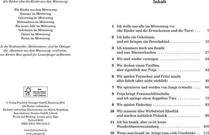Produktbild Geheimnis im Möwenweg (Deutsch, Kirsten Boie, 2010)