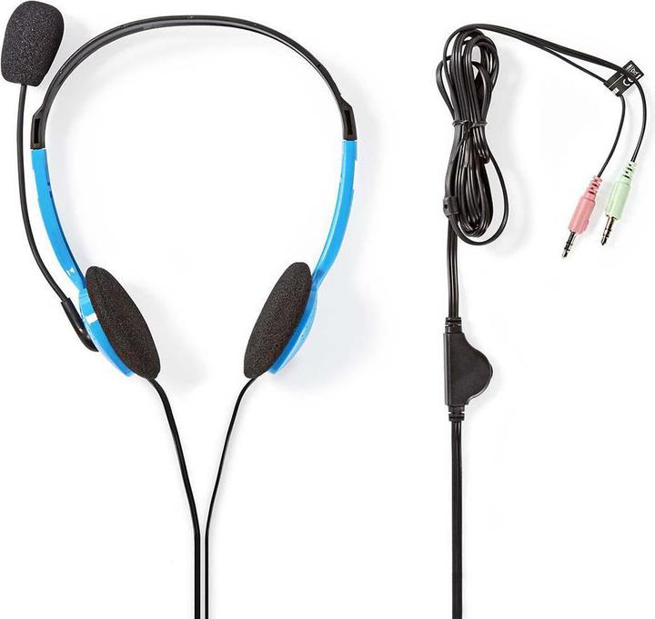 Produktbild Nedis Kopfhörer für PC Kopfband 2 Stecker 3,5 mm (Kabelgebunden)