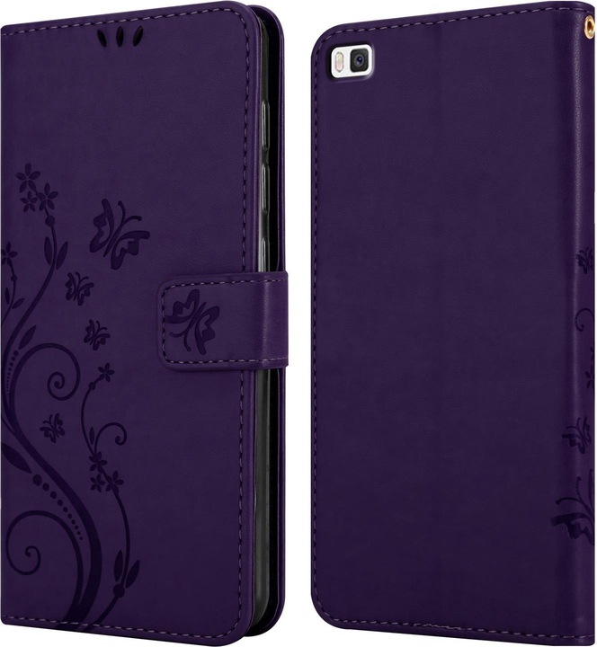 Produktbild Cadorabo Flower Book Cover (Huawei P8)