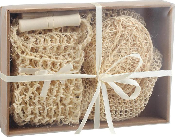 Immagine prodotto MSV Set di spugne da bagno in sisal, bianco