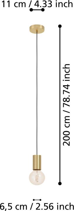 Produktbild EGLO HÄNGELEUCHTE 1X40W E27 (POZUETA 1 M-G 24L418) (E27)