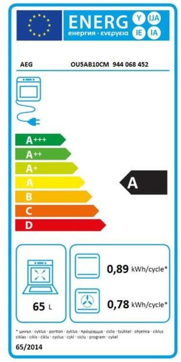 Energie-Label AEG EB-Backofen