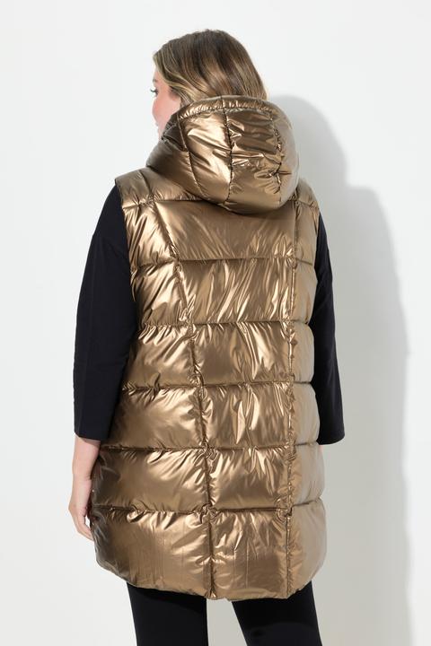 Produktbild Miamoda Steppjacke, lange A-Linie, Kapuze, Glitzersteinchen-Bänder (48)