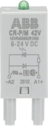 Actual product image ABB Plug-in module with green LED light CR series