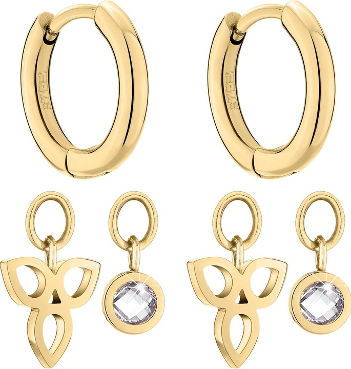 Produktbild Tamaris Playful round gold-plated earrings 2in1 TJ-0017-E-15 (L) (Edelstahl)
