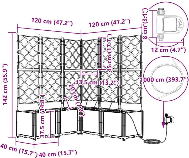 Produktbild vidaXL Garten-Pflanzgefäss