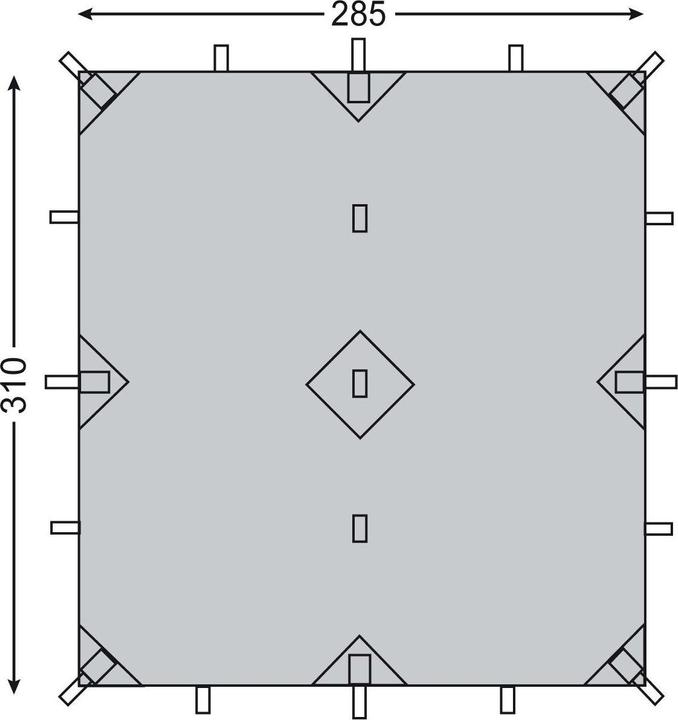 Actual product image Nordisk Voss 9 SI Tarp (Tarp, 0.86 kg)