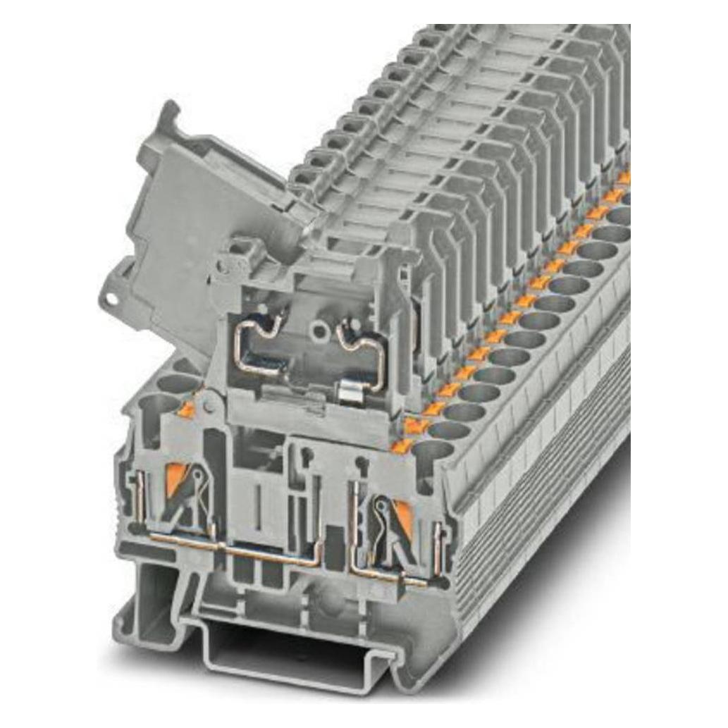 Phoenix Grigio Pt 4-Hesi (5X20) Gy/Gy 1058940 Morsettiera Per Fusibili 0,2 Mm² 6 Mm² 50 Pezzi (1058940), Cavo + Spina Elettrica,