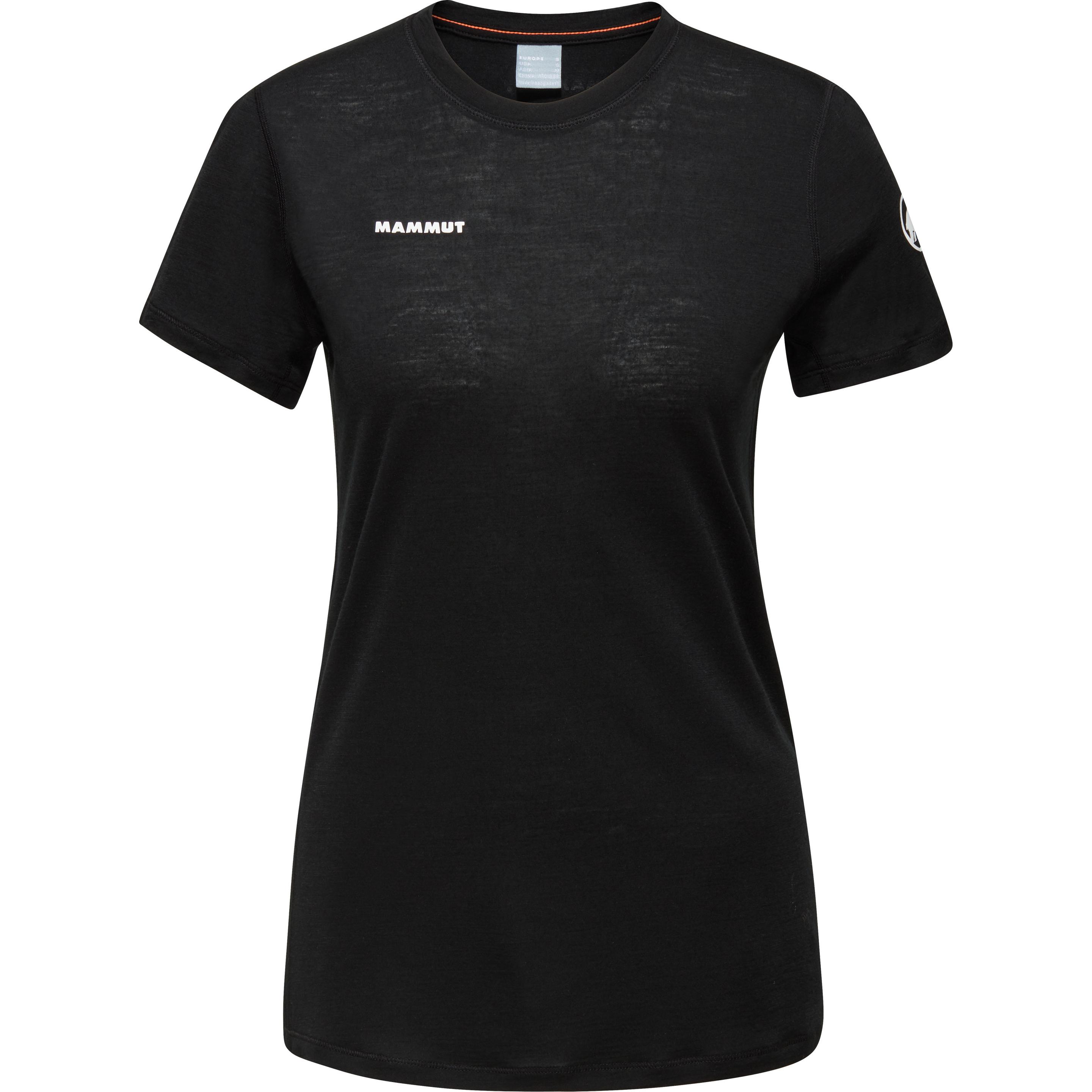 Mammut, Damen, Funktionsshirt, Women's Tree Wool Firstlayer T-Shirt (S), Schwarz, S