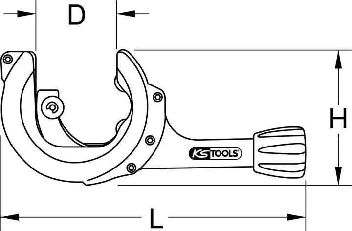 Actual product image KS Tools Ratschen-Rohrabschneider (180 mm)