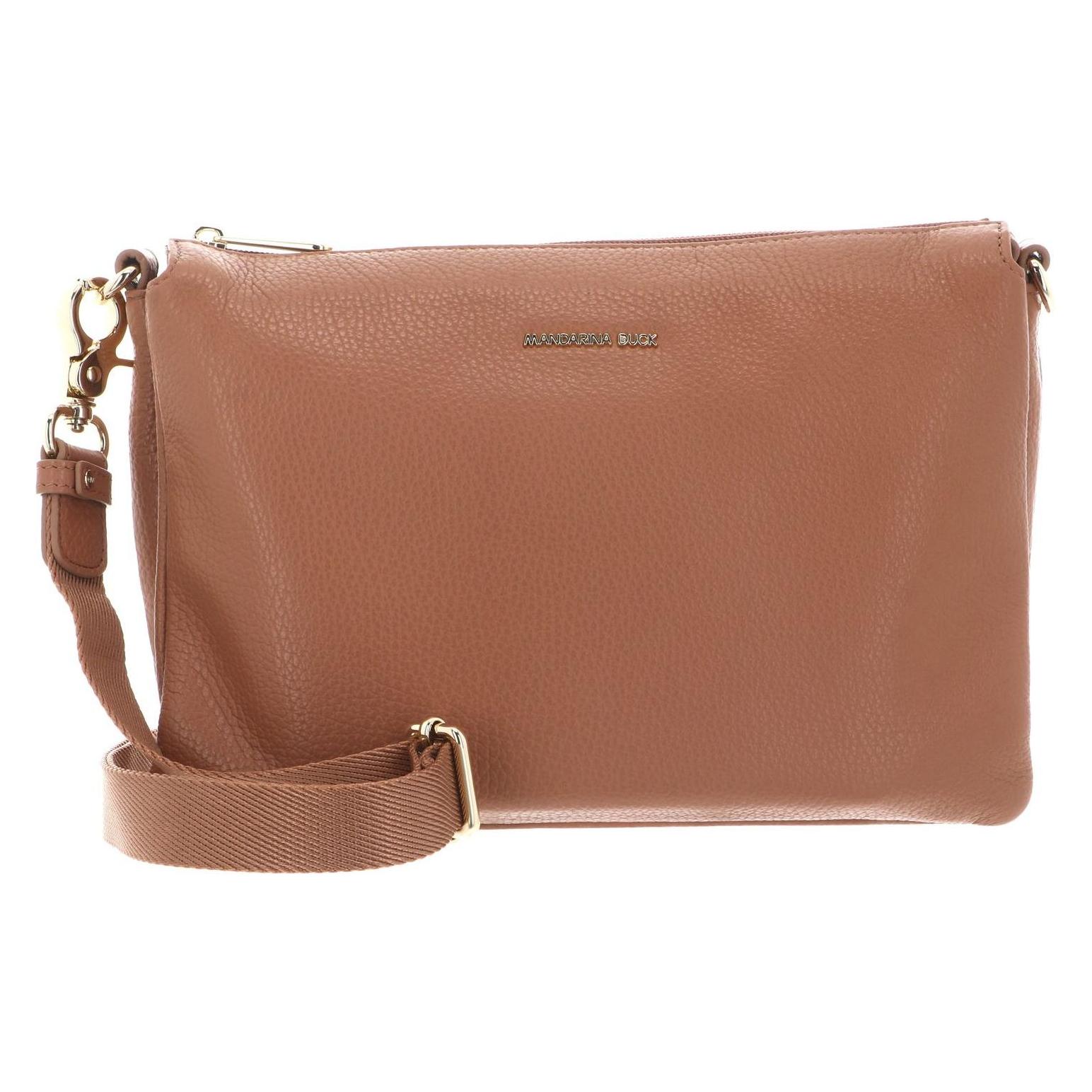 Mandarina Duck, Damen, Handtasche, Mellow Leather Crossover Bag, Braun