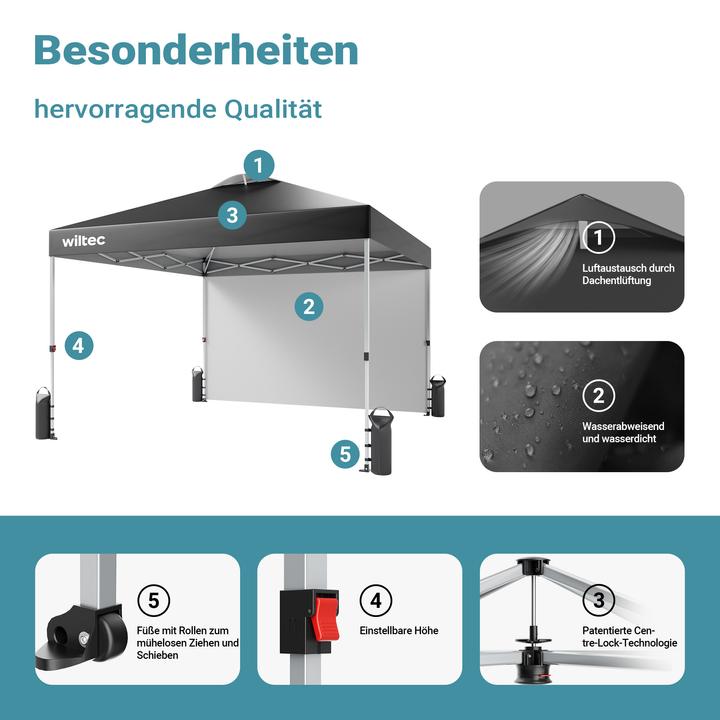 Actual product image Wiltec Pop up (300 cm, 300 cm)