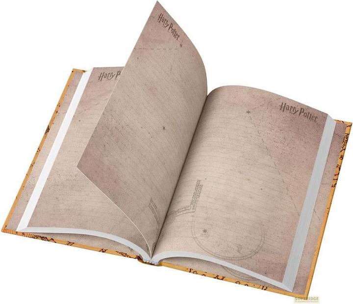 Actual product image SD Toys Harry Potter Notebook with Glow-in-the-Dark Map of the Rumbler (A5, Hardcover)